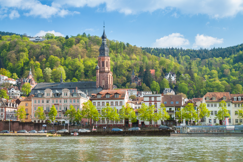 Deutschland, Heidelberg, Neckar, Ufer