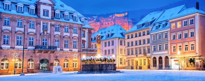 Deutschland, Heidelberg, Zentrum, Winter