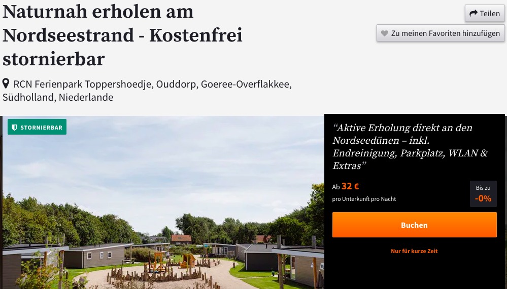 Glamping an der Nordsee (Holland)