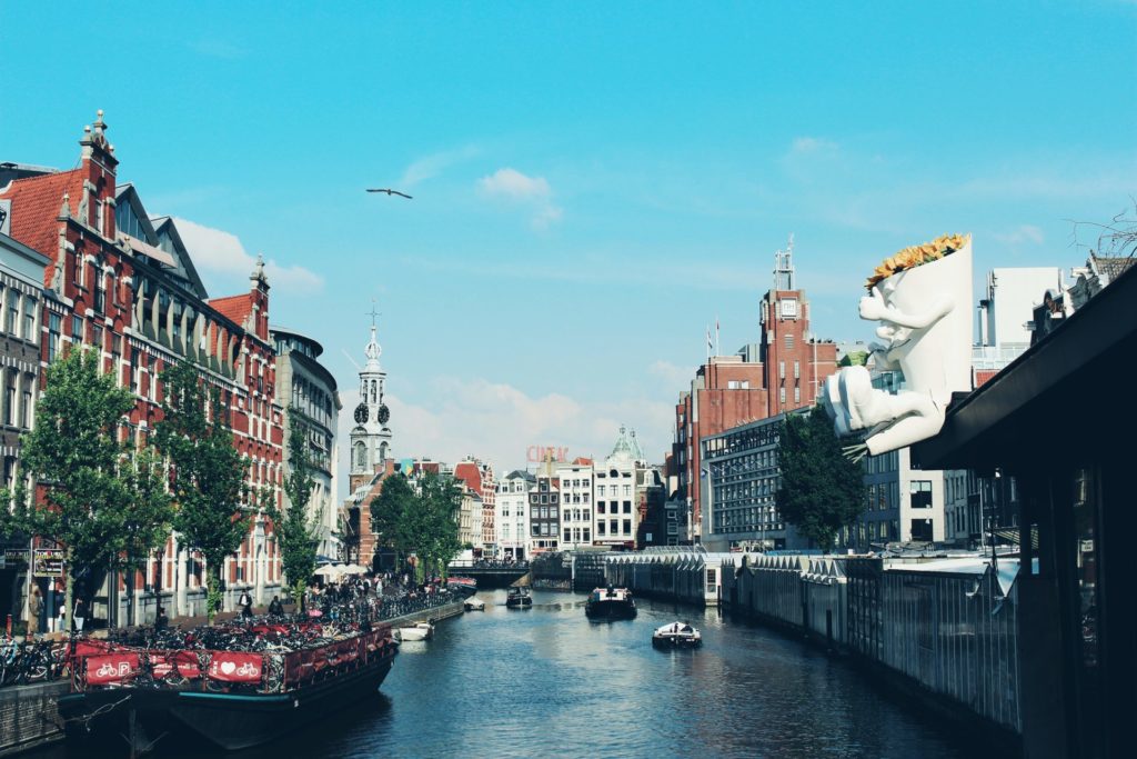 Amstel Fluss in Amsterdam