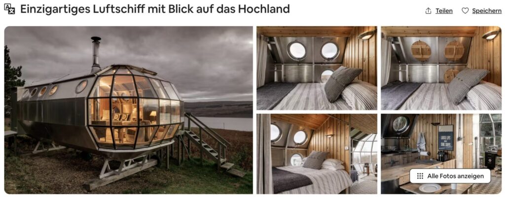 Außergewöhnliches AirShip in Schottland