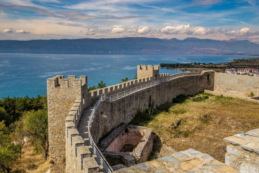 Die Festung von Zar Samuel, Ohrid, Nordmazedonien