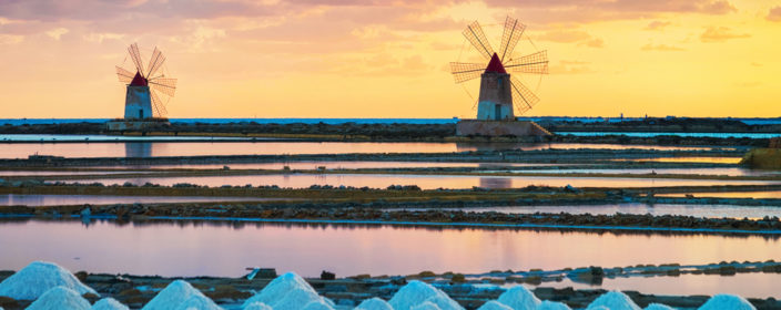 Italien, Sizilien, Salzlagunen, Marsala