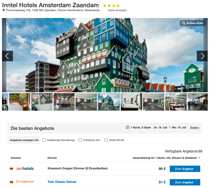 Ausgefallenes Hotel Amsterdam