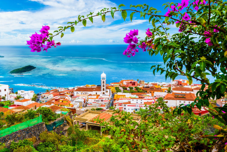Aussicht von Garachico, Teneriffa, Kanaren, Spanien