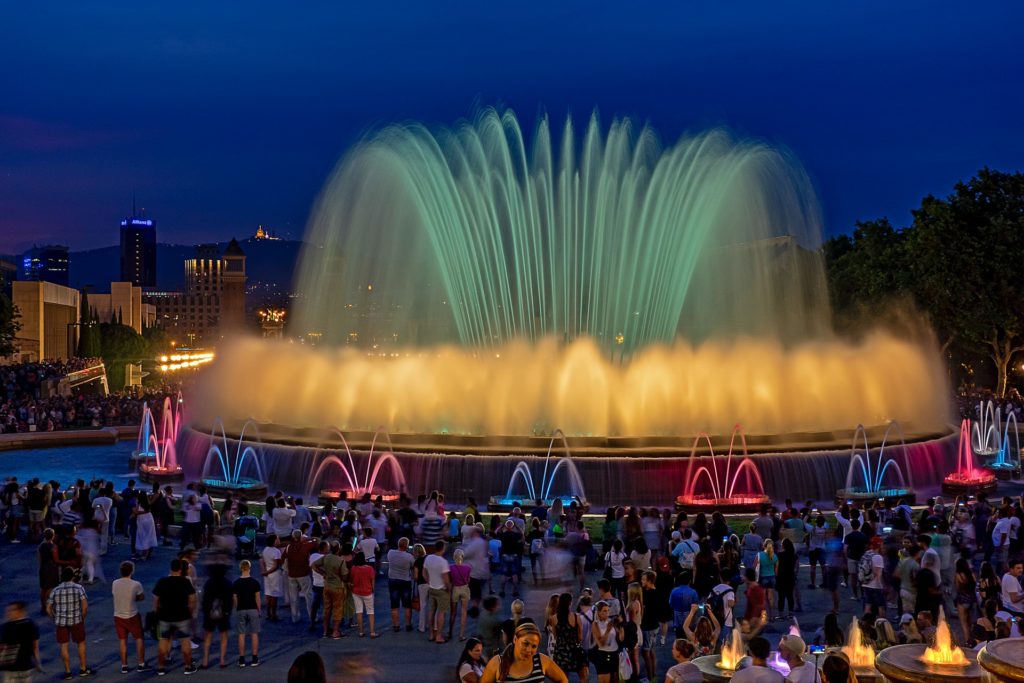 Spanien, Barcelona, Font Magica am Montjuïc
