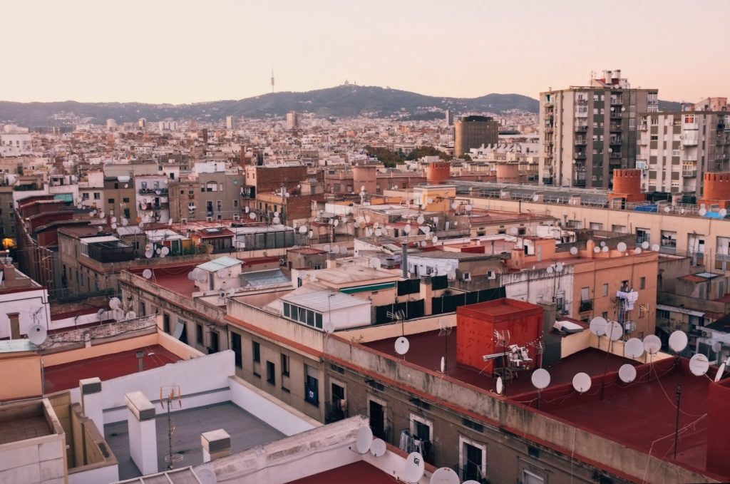 Spanien, Barcelona, Rooftop