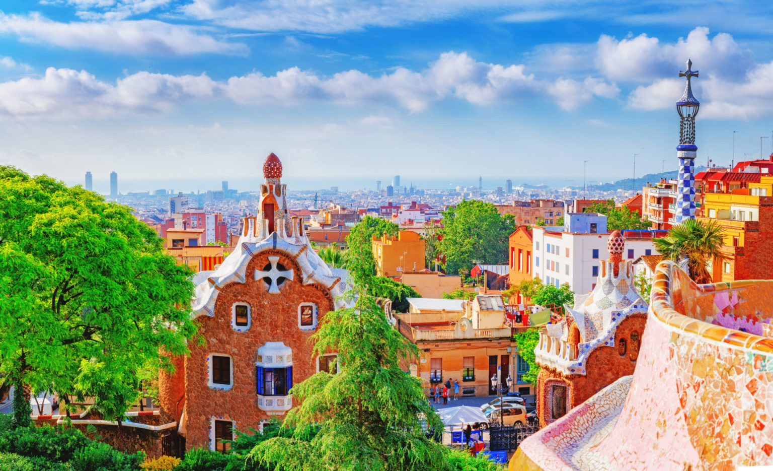 Spannende Barcelona Spanien Wetter Bildernull