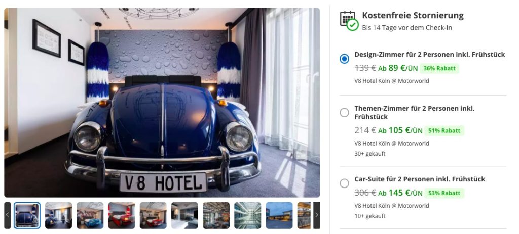 V8 Hotel Motorworld