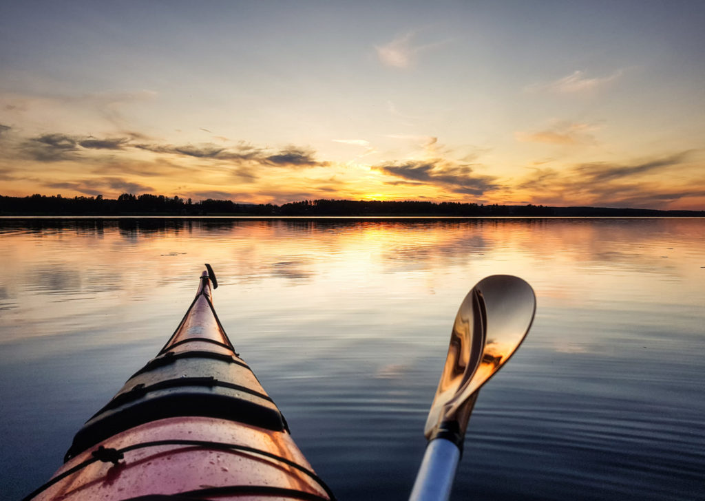 Kajak fahren in Schweden