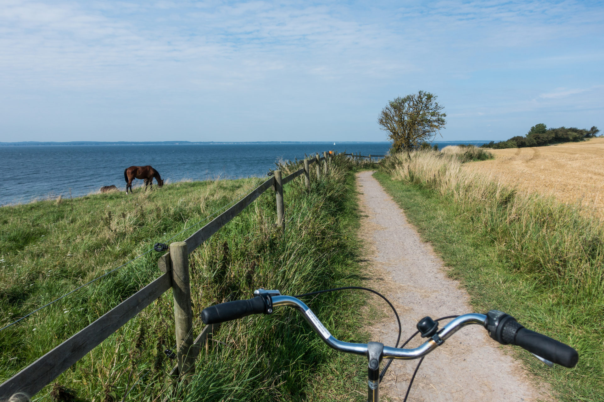 Radfahren auf Ven in Schweden