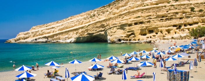 Griechenland, Kreta, Matala Beach