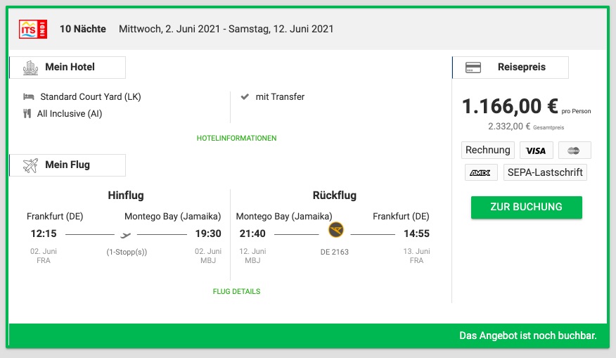 Jamaika Reise