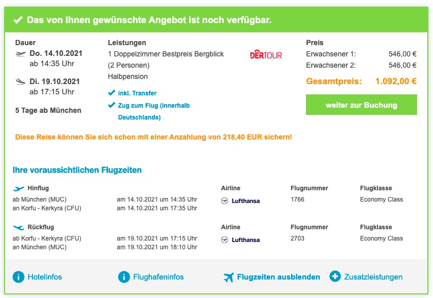 Korfu Neueröffnung