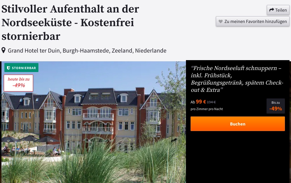 Wellness Urlaub Nordsee