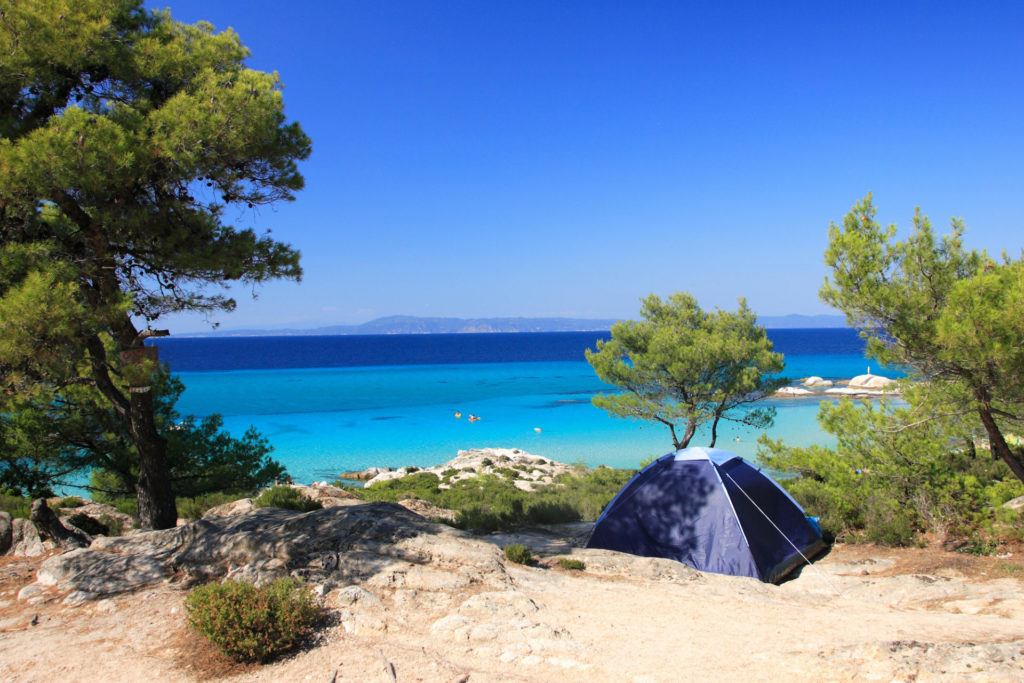Griechenland, Chalkidiki, Camping