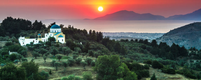 Griechenland, Kos, Sonnenuntergang