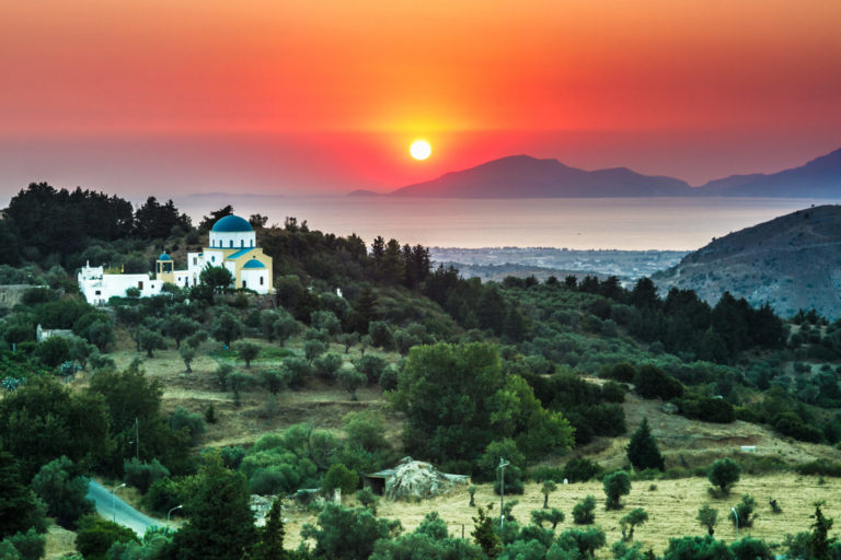 Griechenland, Kos, Sonnenuntergang