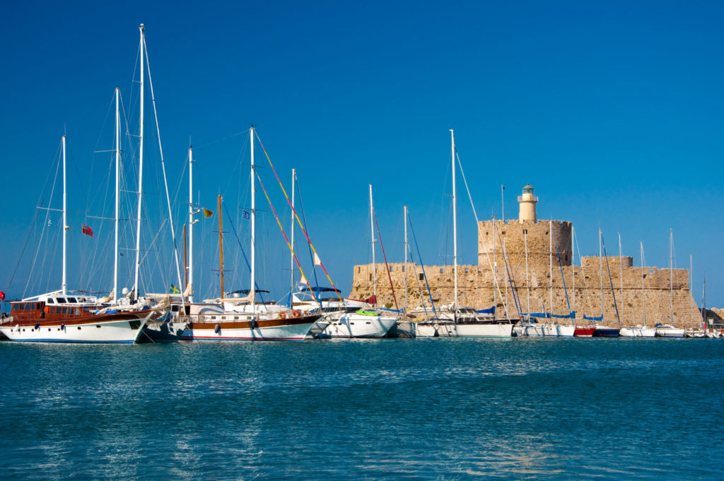 Griechenland, Rhodos, Alte Festung und Hafen