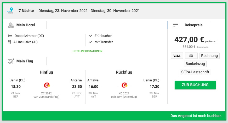 Türkei All Inclusive Reise