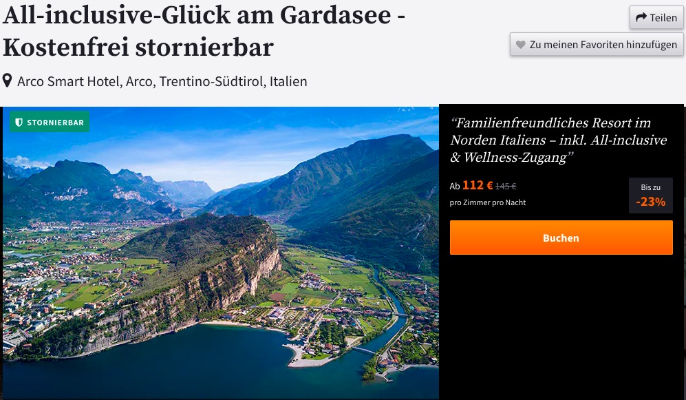 Gardasee All Inclusive Urlaub