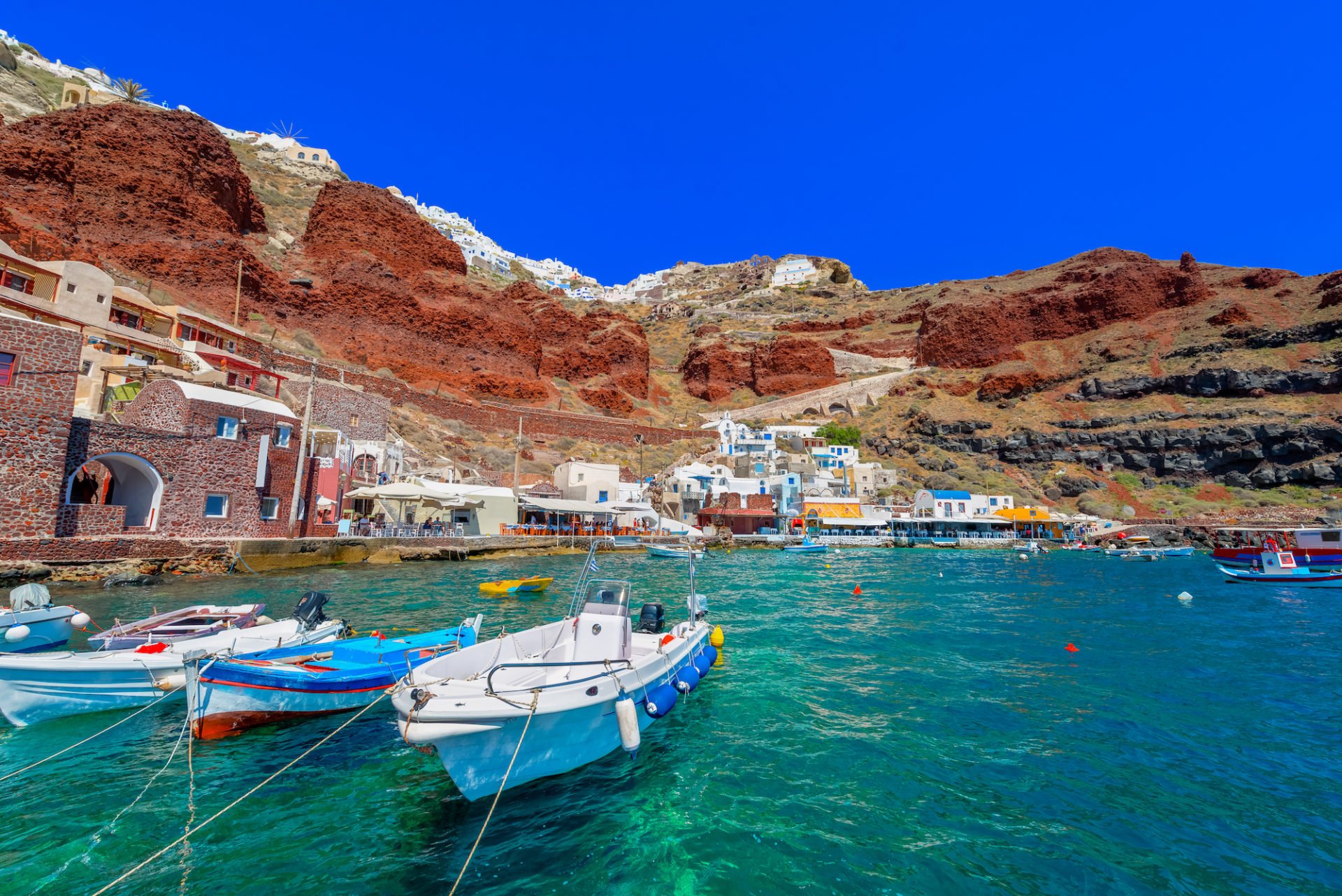 Griechenland, Santorini, Hafen Ammoudi