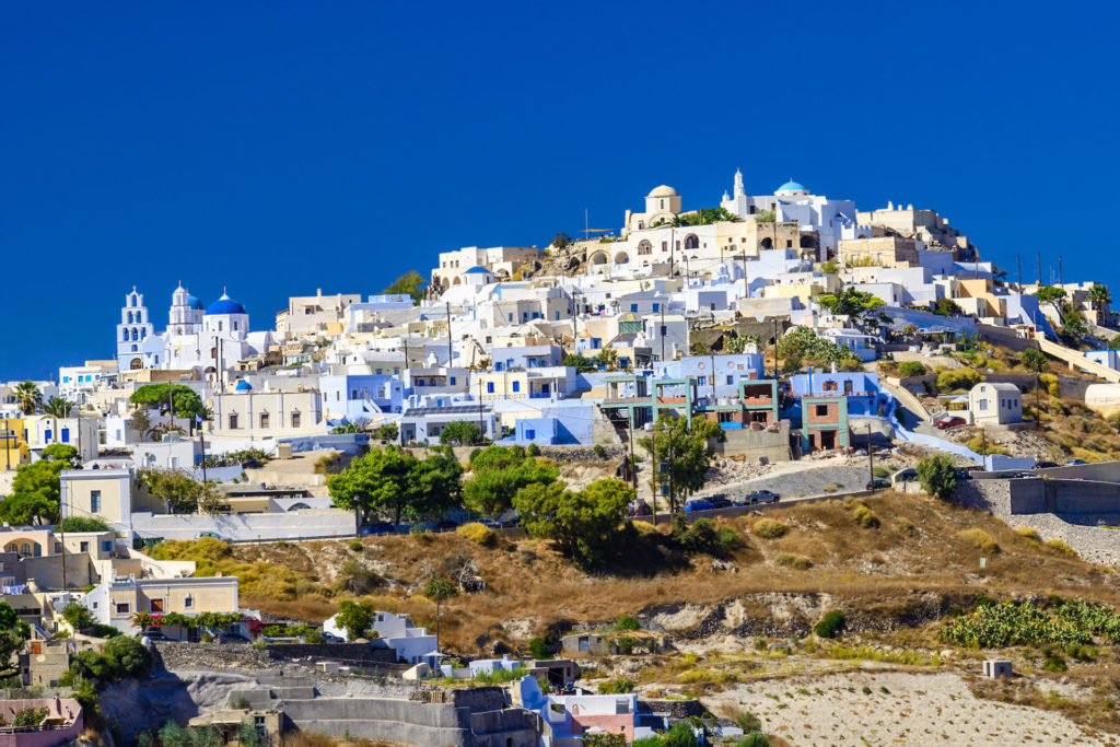 Griechenland, Santorini, Pyrgos Kallistis