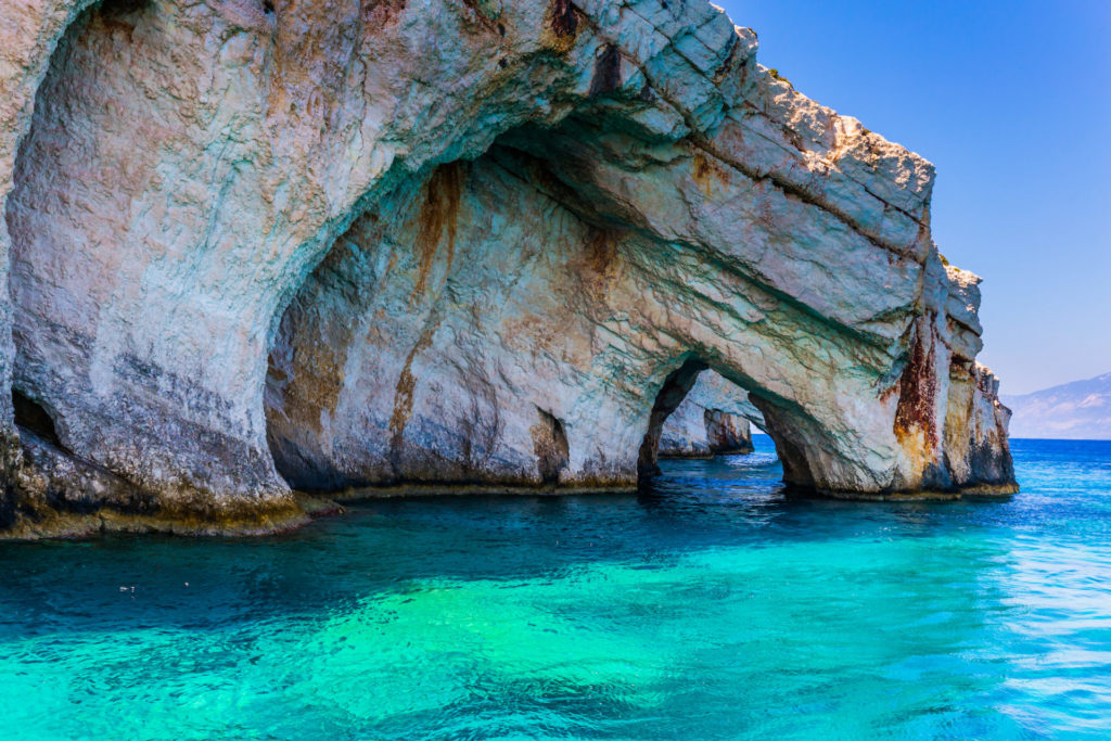 Griechenland, Zakynthos, Blaue Grotten