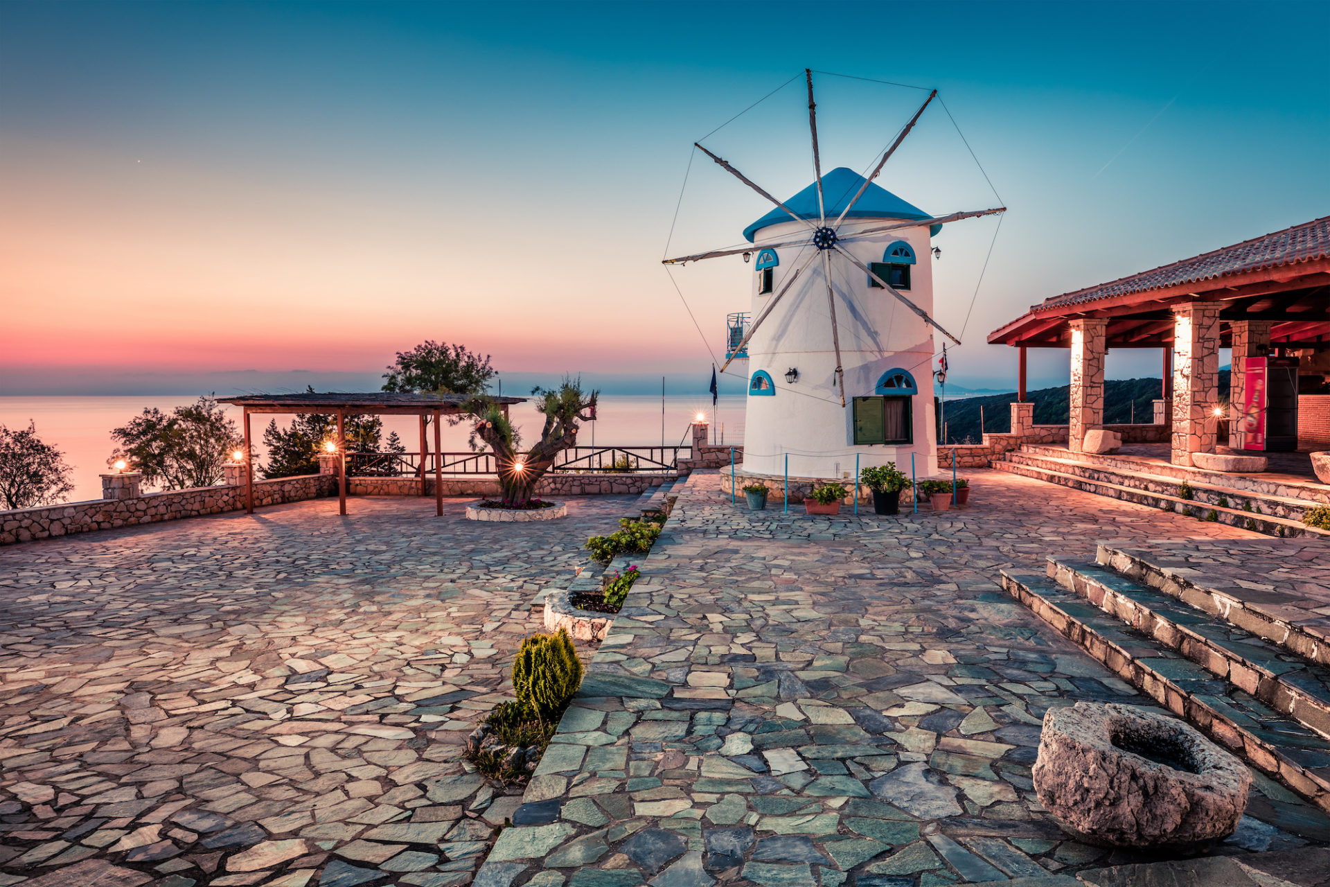 Griechenland, Zakynthos, Potamitis Windmühle