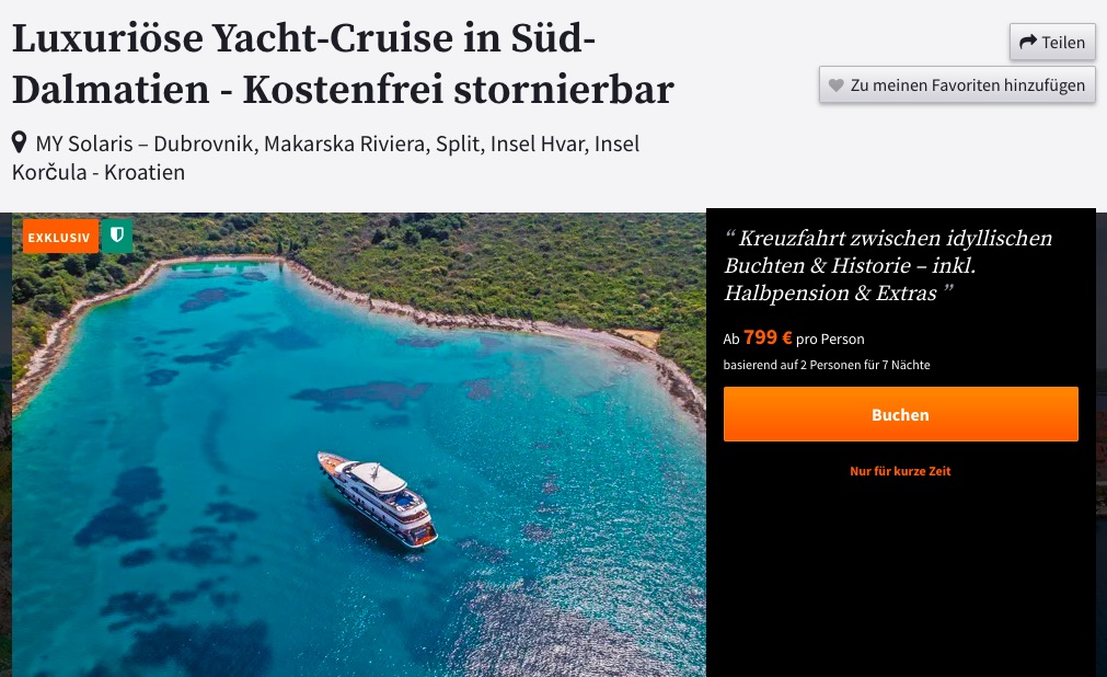 Kroatien Kreuzfahrt