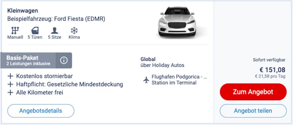 Montenegro Reise