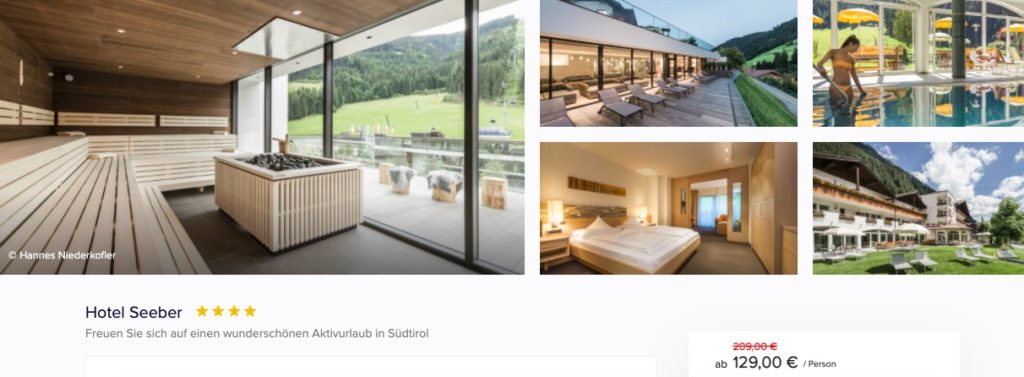 Wellness Auszeit in Südtirol