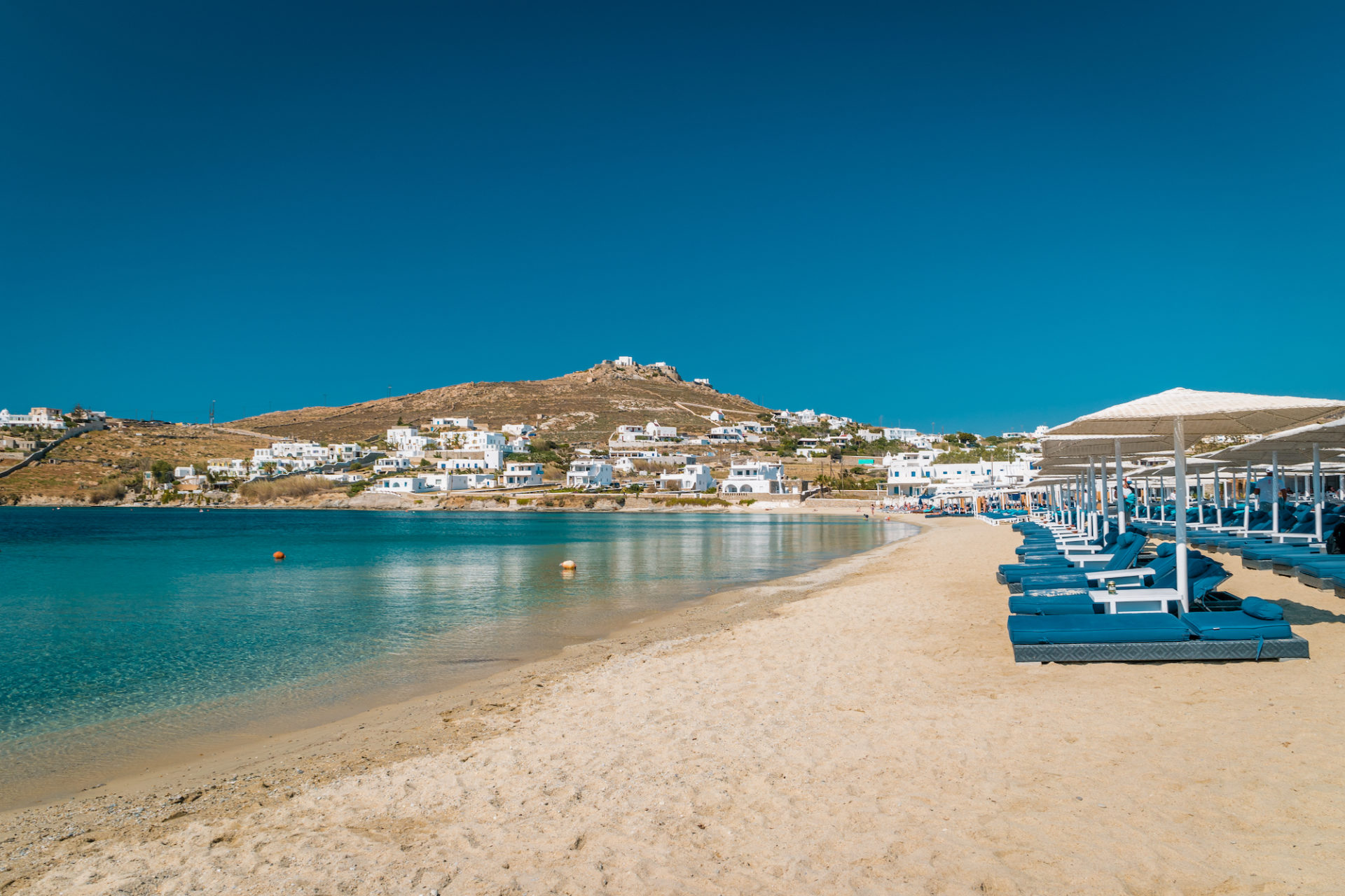 Griechenland, Kykladen, Mykonos, Ornos Beach