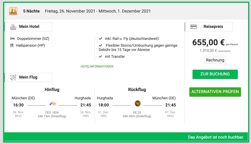 Ägypten zum Schnäppchenpreis