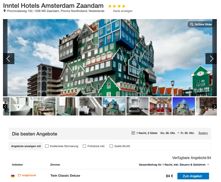 Ausgefallenes Hotel Amsterdam