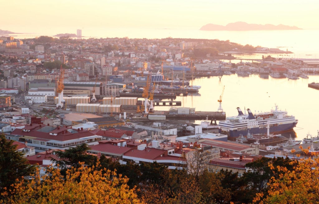 Spanien, Galicien, Hafenstadt Vigo