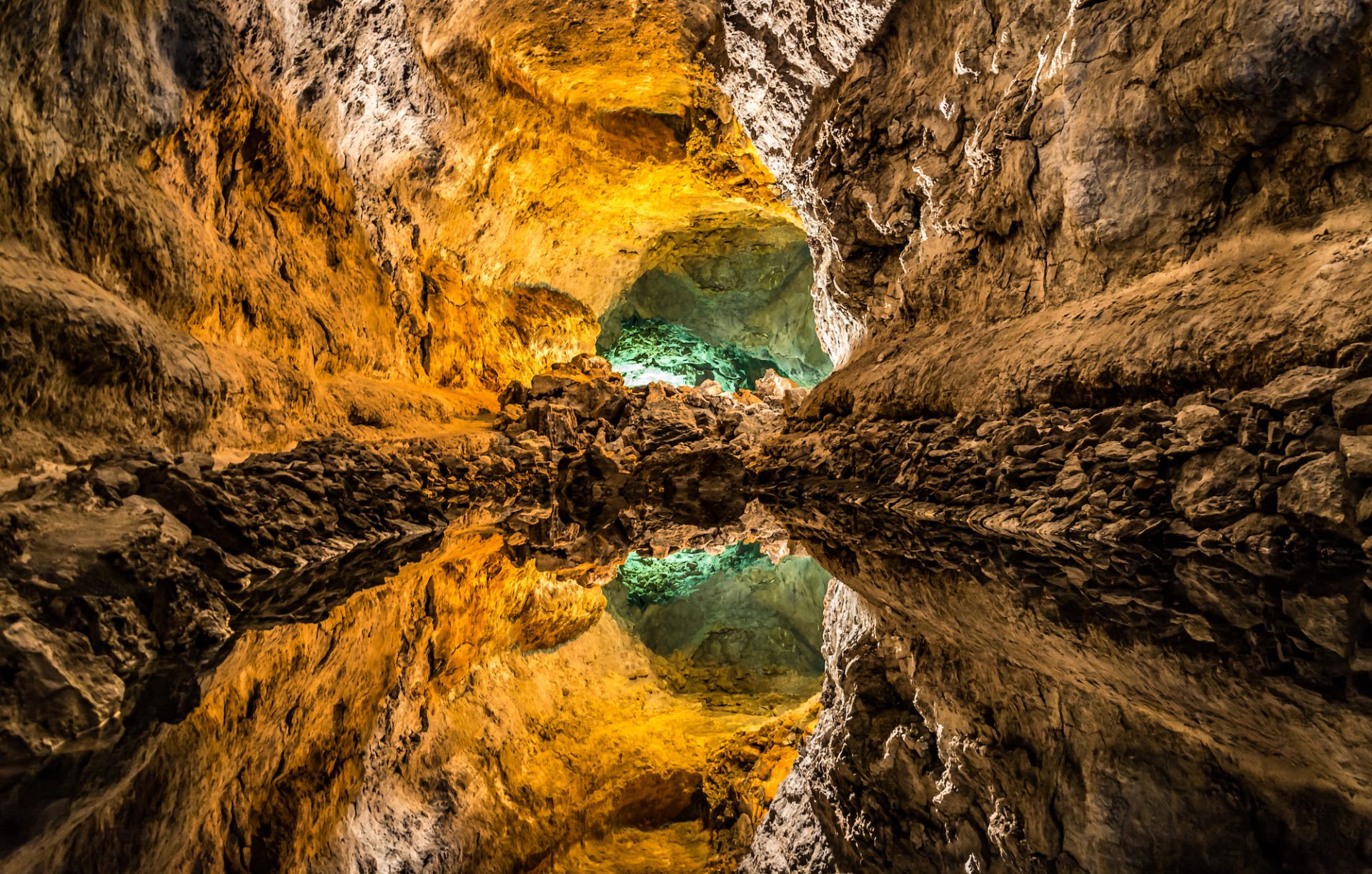 Spanien, Kanaren, Lanzarote, Cueva de los Verdes