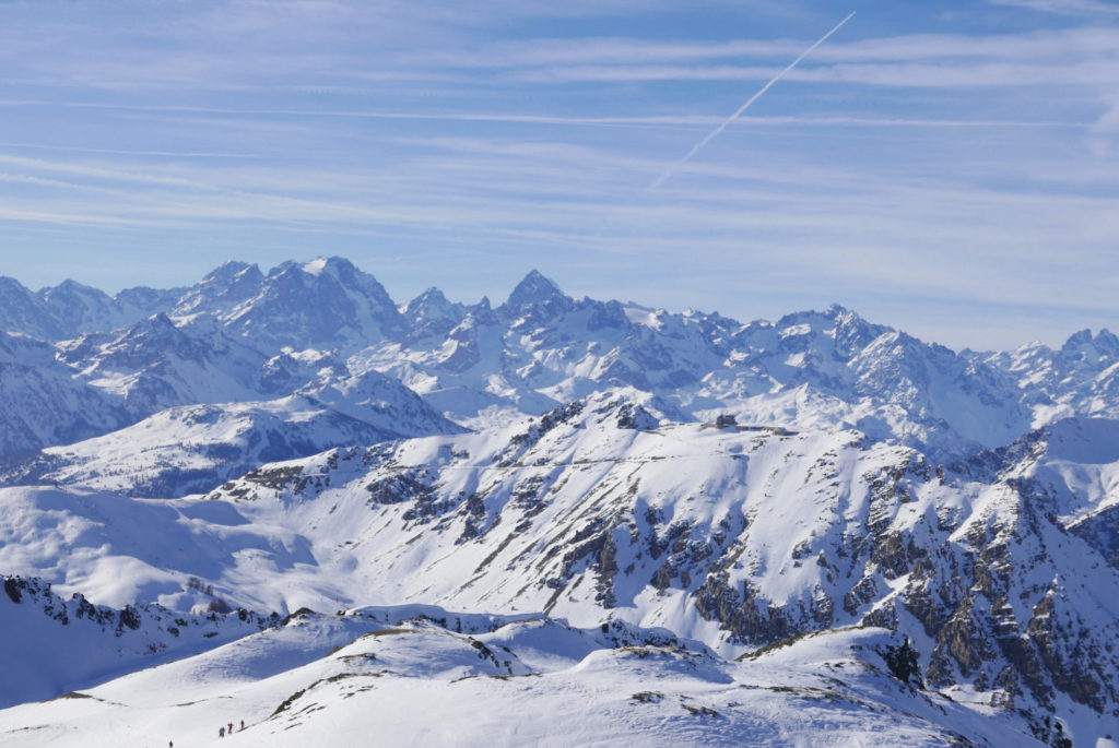 Frankreich, Skigebiet Via Lattea mit Wintersportort Montgenèvre