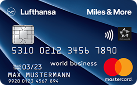 Miles and More Blue Business Lufthansa Mastercard Kreditkarte