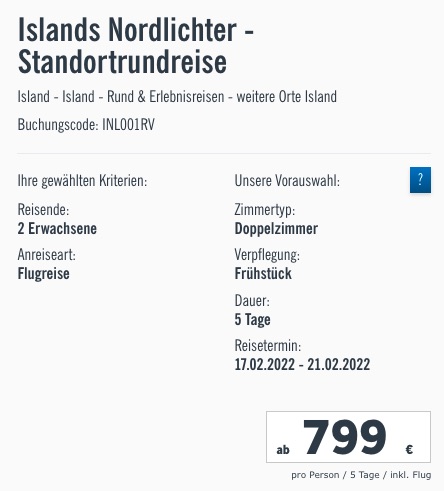 Rundreise durch Island