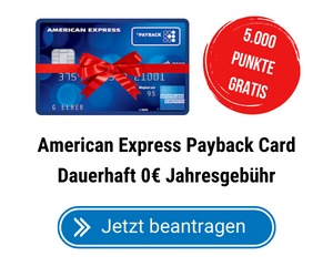 American Express Payback Card Aktion
