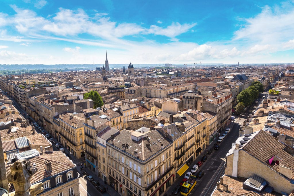 Frankreich, Bordeaux, Panorama auf die Altstadt
