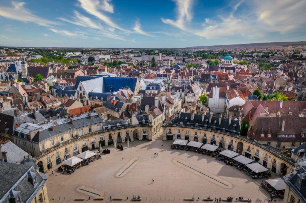 Frankreich, Dijon,Historischer Platz am ehemaligen Herzogspalast von Dijon