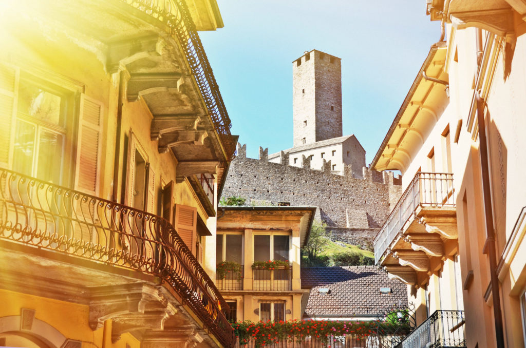 Schweiz, Bellinzona, Altstadt