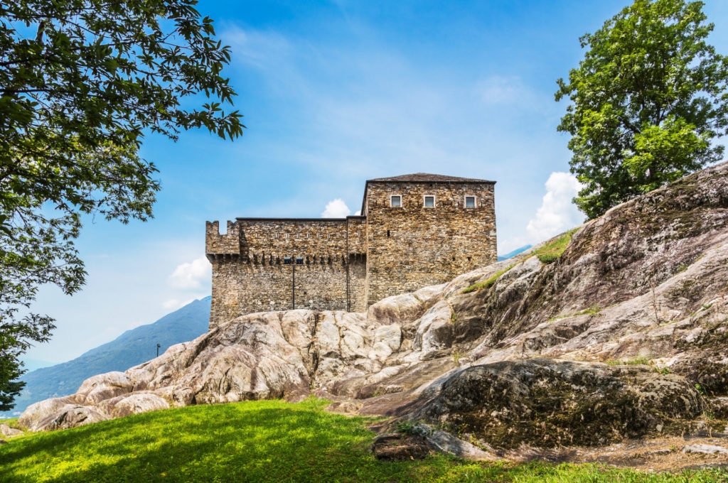 Schweiz, Tessin, Burg Castello di Sasso Corbaro in Bellinzona