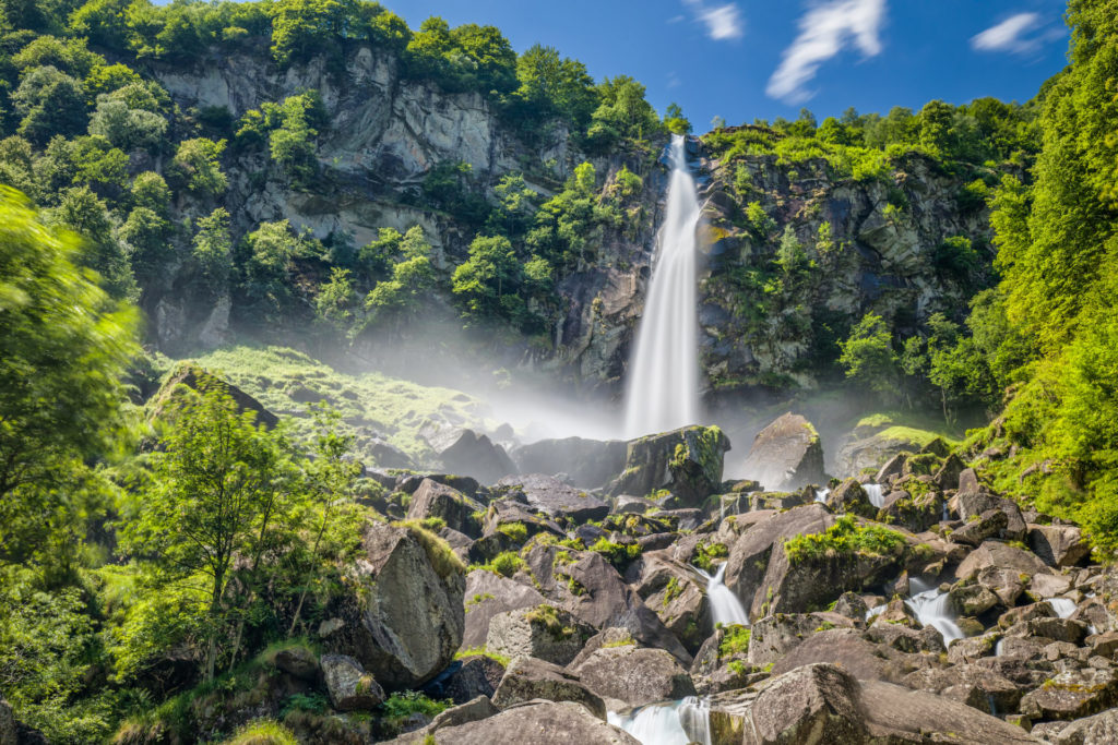 Schweiz, Tessin, Foroglio, Wasserfall