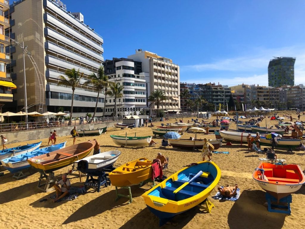 Strand La Puntilla (Playa de Las Canteras), Las Palmas, Gran Canaria