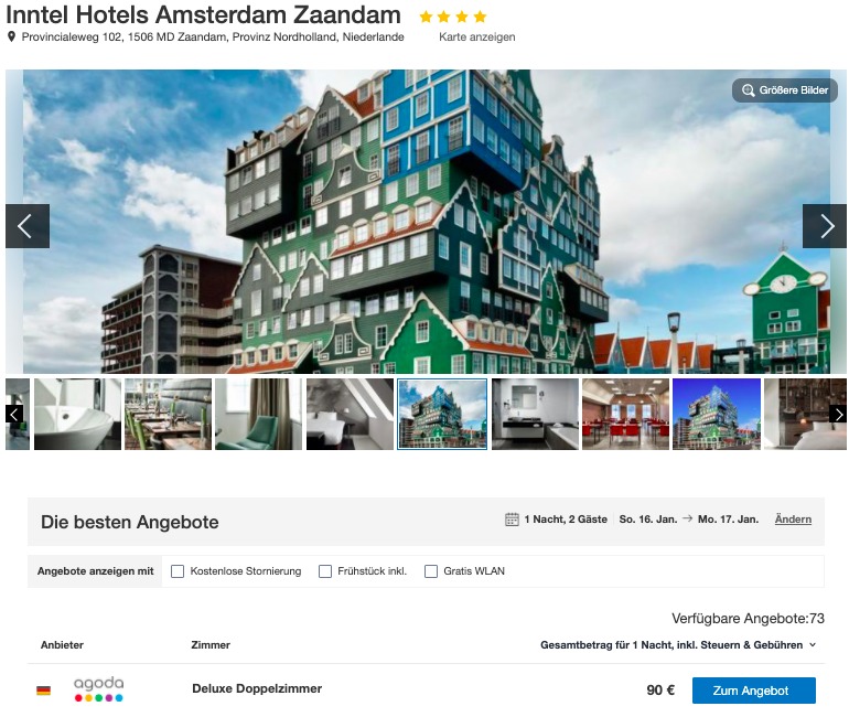 Ausgefallenes Hotel Amsterdam