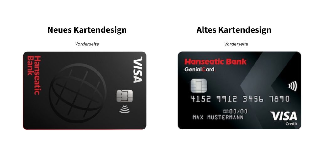 hanseatic bank genialcard neues kartendesign vorderseite