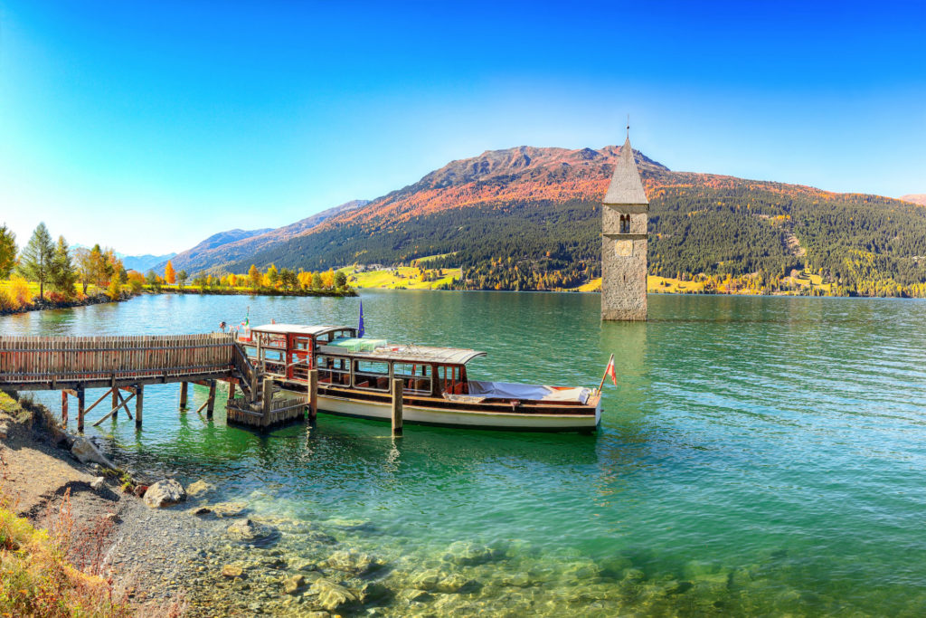 Italien, Südtirol, Reschensee